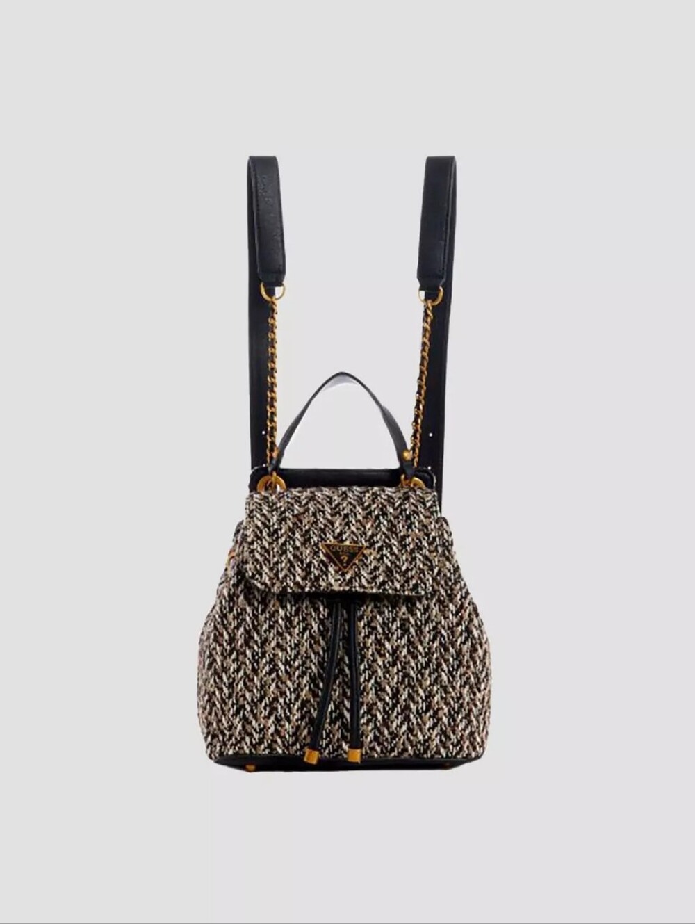 guess x flap backpack Tweed